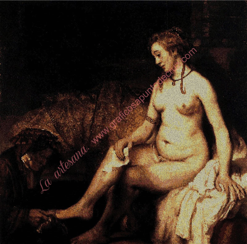 Bethsabé con la carta del rey David de Rembrandt