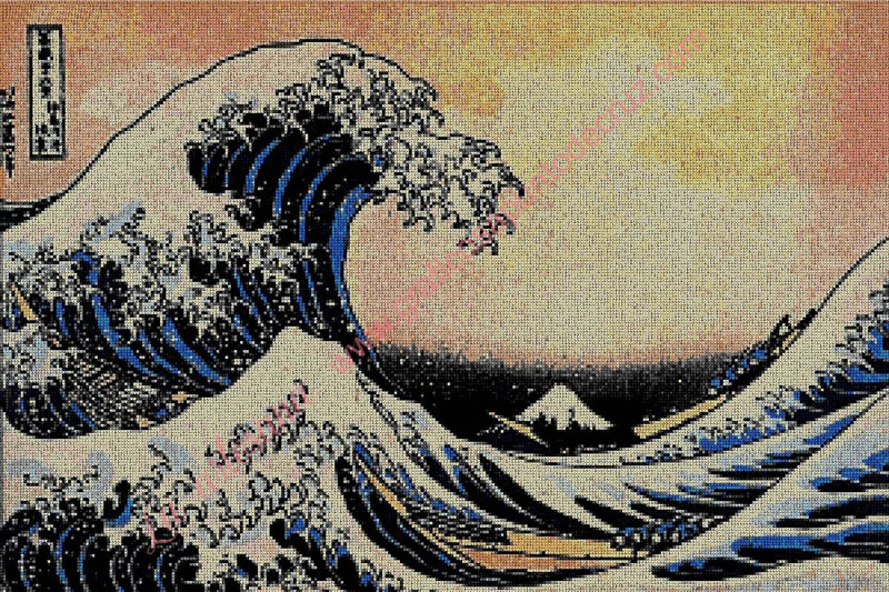 La gran ola de Kanagawa de Katsushita Hokusai 